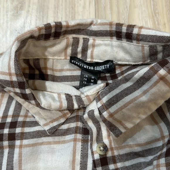 Cropped flannel size M - Picture 2 of 3